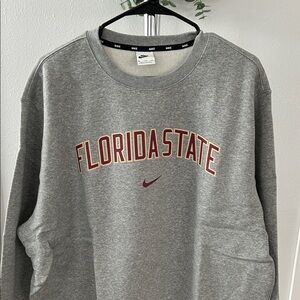 Nike Gray Florida State Crewneck Sweatshirt